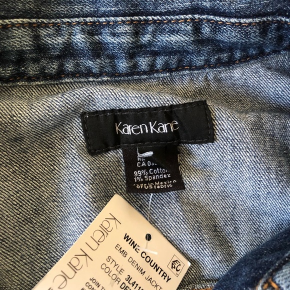 Karen Kane Jean Jacket - Picture 3 of 6